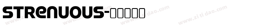 Strenuous字体转换