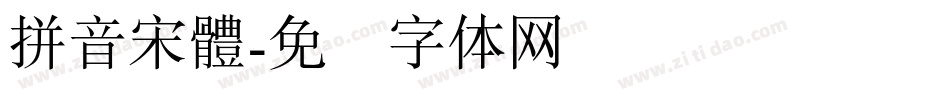 拼音宋體字体转换