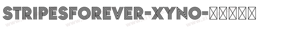 StripesForever-xynO字体转换