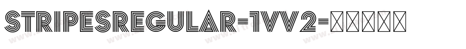 StripesRegular-1VV2字体转换