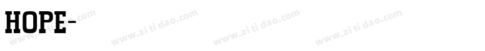 Hope字体转换