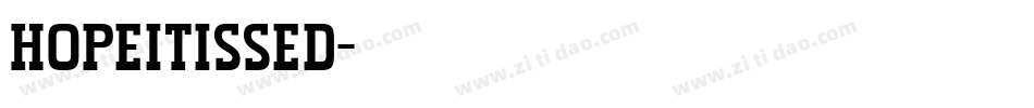Hopeitissed字体转换