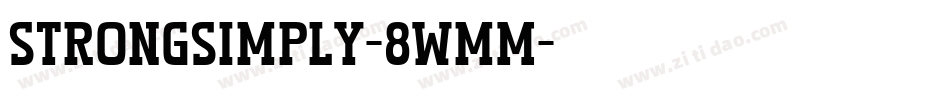 StrongSimply-8WmM字体转换