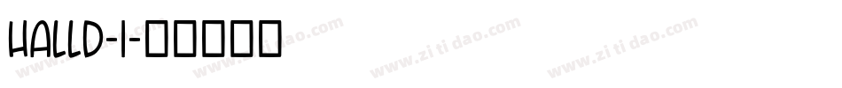 HALLD-1字体转换