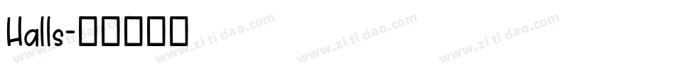 Halls字体转换