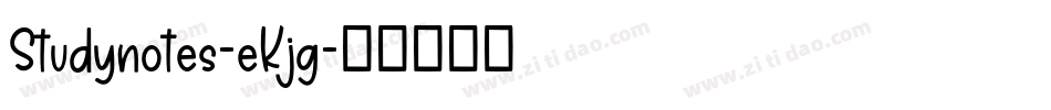 Studynotes-eKjg字体转换