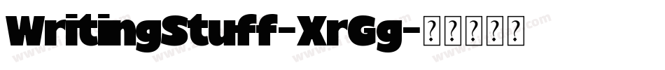 WritingStuff-XrGg字体转换