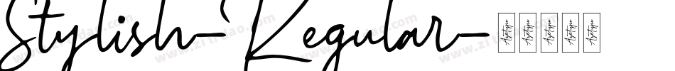 Stylish-Regular字体转换