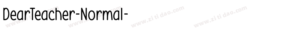 DearTeacher-Normal字体转换