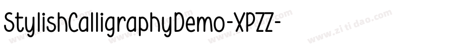StylishCalligraphyDemo-XPZZ字体转换