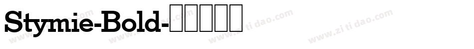 Stymie-Bold字体转换