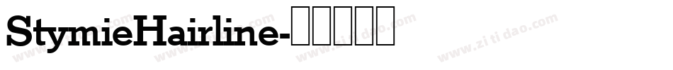 StymieHairline字体转换