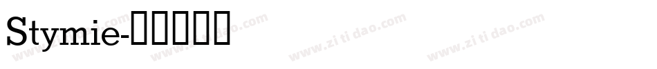 Stymie字体转换