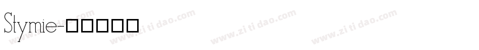 Stymie字体转换
