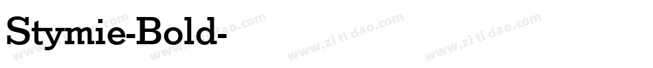 Stymie-Bold字体转换