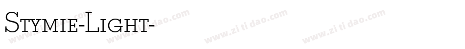 Stymie-Light字体转换