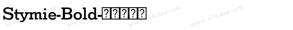 Stymie-Bold字体转换