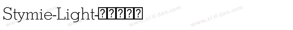 Stymie-Light字体转换