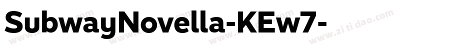 SubwayNovella-KEw7字体转换