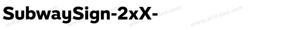 SubwaySign-2xX字体转换