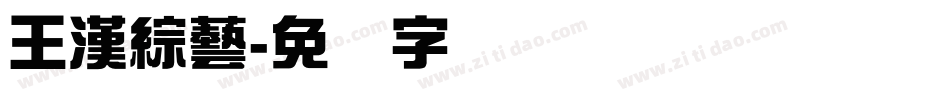王漢綜藝字体转换