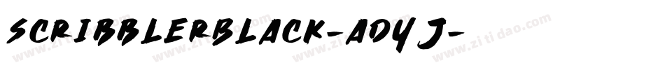ScribblerBlack-adyJ字体转换