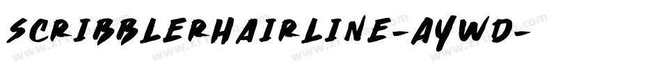 ScribblerHairline-AYwD字体转换