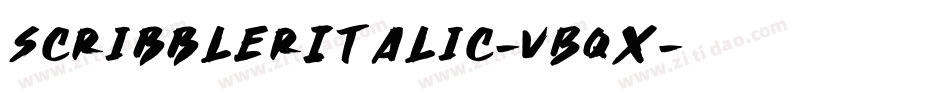ScribblerItalic-VBqx字体转换