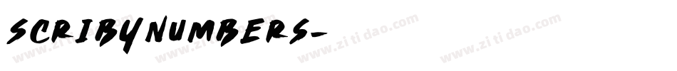 Scribynumbers字体转换