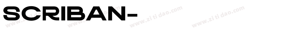 SCRIBAN字体转换