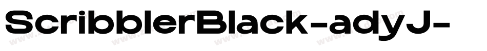 ScribblerBlack-adyJ字体转换