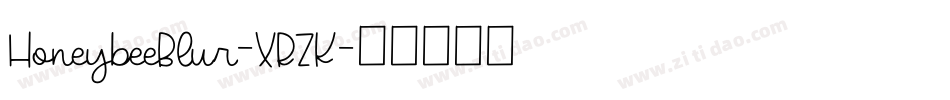 HoneybeeBlur-XRZK字体转换