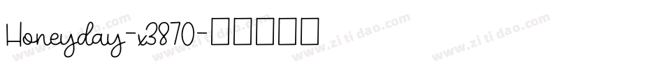 Honeyday-x3870字体转换