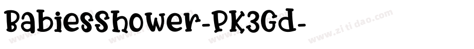 BabiesShower-PK3Gd字体转换