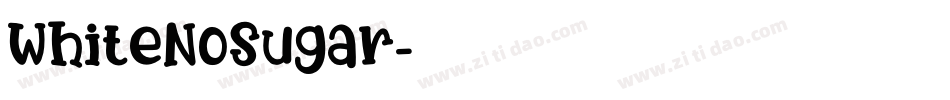 WhiteNoSugar字体转换