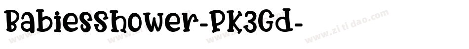 BabiesShower-PK3Gd字体转换