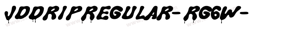 JdDripRegular-Rg6W字体转换