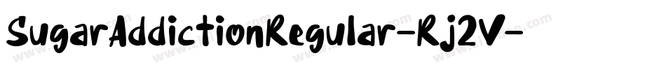 SugarAddictionRegular-Rj2V字体转换