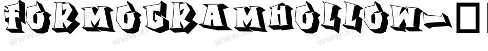 FormogramHollow字体转换
