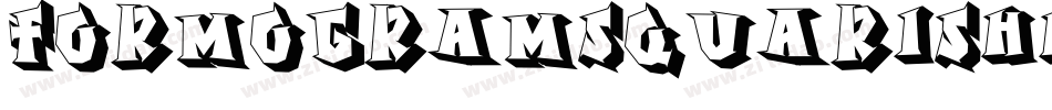 FormogramSquarishHollow字体转换