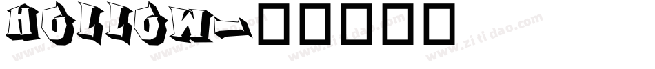 Hollow字体转换
