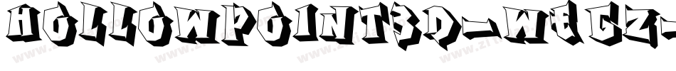 HollowPoint3D-WEgz字体转换