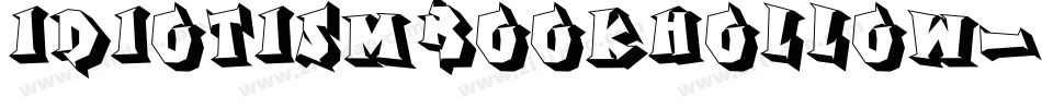 IdiotismBookHollow字体转换