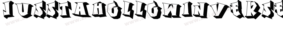 JusstaHollowInverse-6zqx字体转换