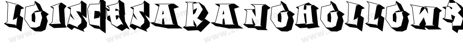 LoisCesaranoHollowBold-B6zB字体转换