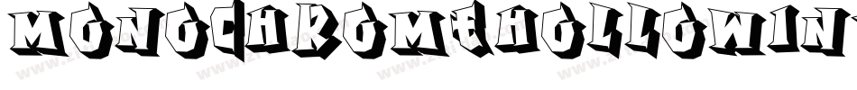 MonochromeHollowInverse-pmWK字体转换