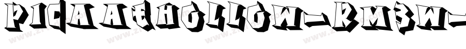 PicaaeHollow-Rm3W字体转换