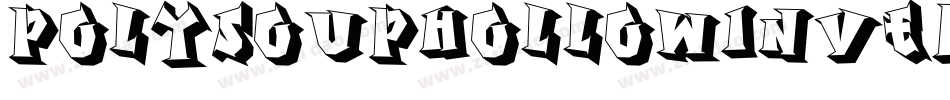 PolysoupHollowInverse-DOWO0字体转换