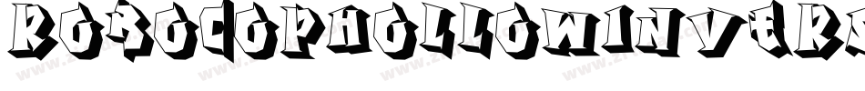 RobocopHollowInverse-mLLg9字体转换