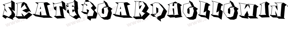 SkateboardHollowInverse-vmmrD字体转换